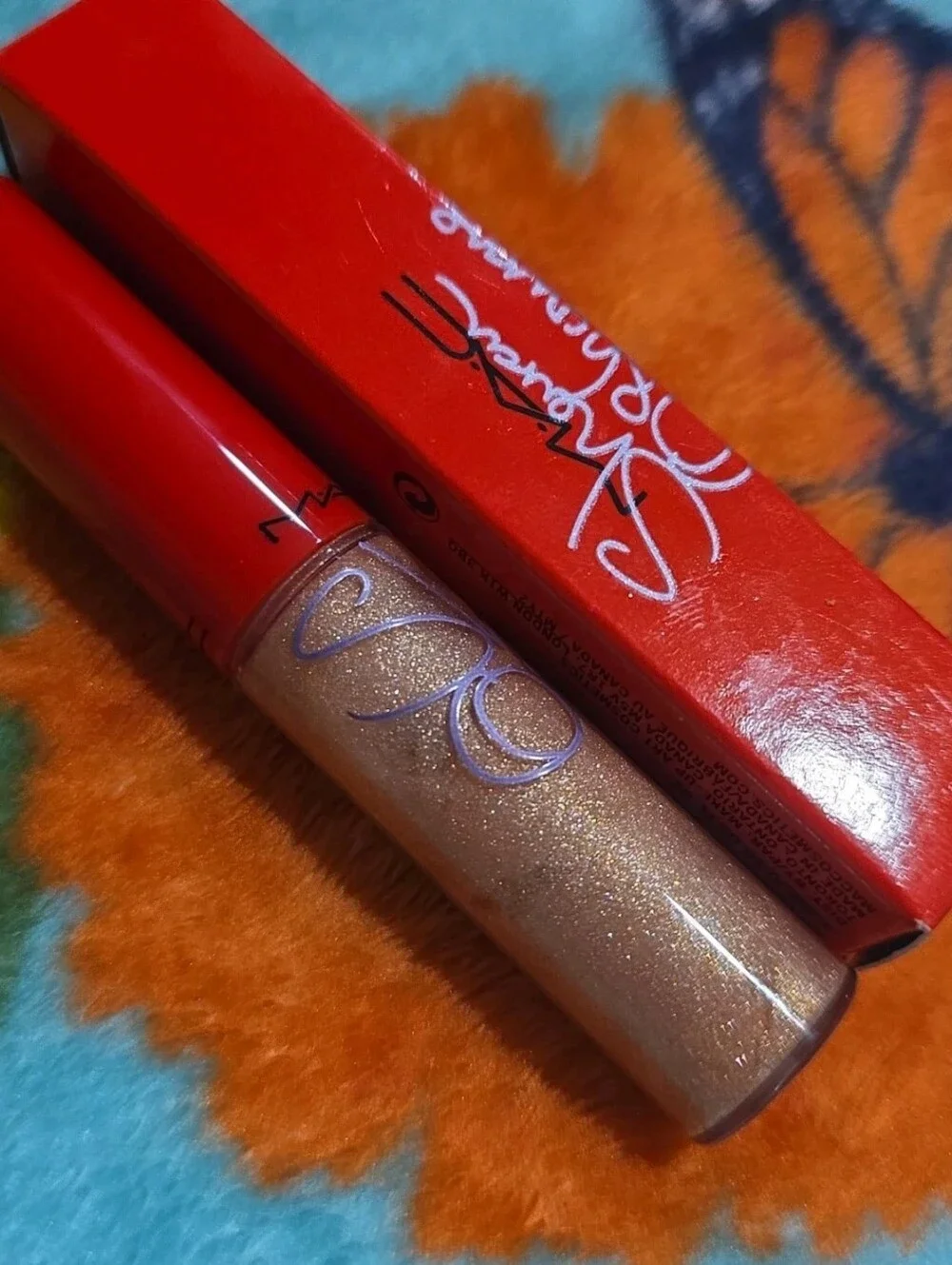 Mac Sharon Osbourne Mineralize Skinfinish Refresh & Lipglass Pu$sy Willow NIB